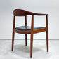 ヨハネスハンセン JOHANNES HANSEN ザ・チェア The Chair JH503 チーク材 本革 ハンス・J・ウェグナー 刻印有 ビンテージ 北欧家具 希少 ラッカー再塗装品 ●