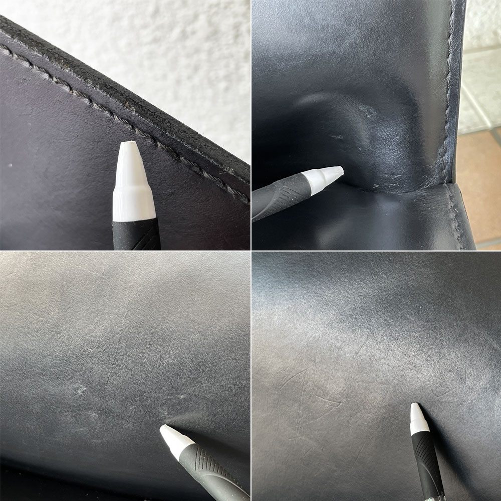 カッシーナ Cassina キャブチェア 412 CAB CHAIR アームレス 本革 マリオ・ベリーニ MoMA イタリアンモダン 定価￥308,000- ◇