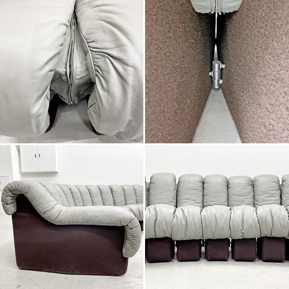デセデ de Sede DS-600 スネークソファ Snake Sofa 22ピース 本革 ウル・ベルガー Ueli Berger スイスビンテージ モビリア mobilia取り扱い 〓