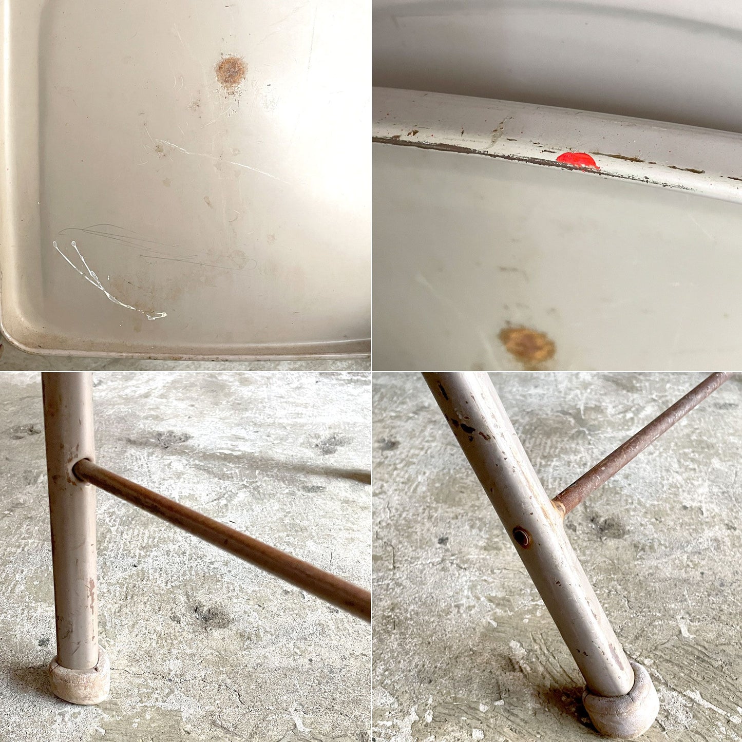 アメリカンシーティングカンパニー AMERICAN SEATING COMPANY スチール製 フォールディングチェア インダストリアル USビンテージ A ■