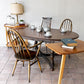 アーコール Ercol エクステンション ダイニングテーブル 伸長式 エルム材 ブラウンカラー UKビンテージ 英国家具 アンティーク 希少 ◇