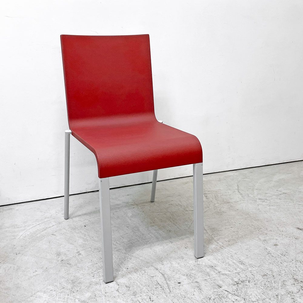 ヴィトラ vitra. ゼロスリー .03 ダイニングチェア スタッキングチェア マールテン・ヴァン・セーヴェレン Maarten Van Severen レッド B ●