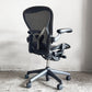 ハーマンミラー Herman Miller アーロンチェア クラシック Bサイズ ポスチャーフィット フル装備 グラファイトベース デスクチェア オフィスチェア ■
