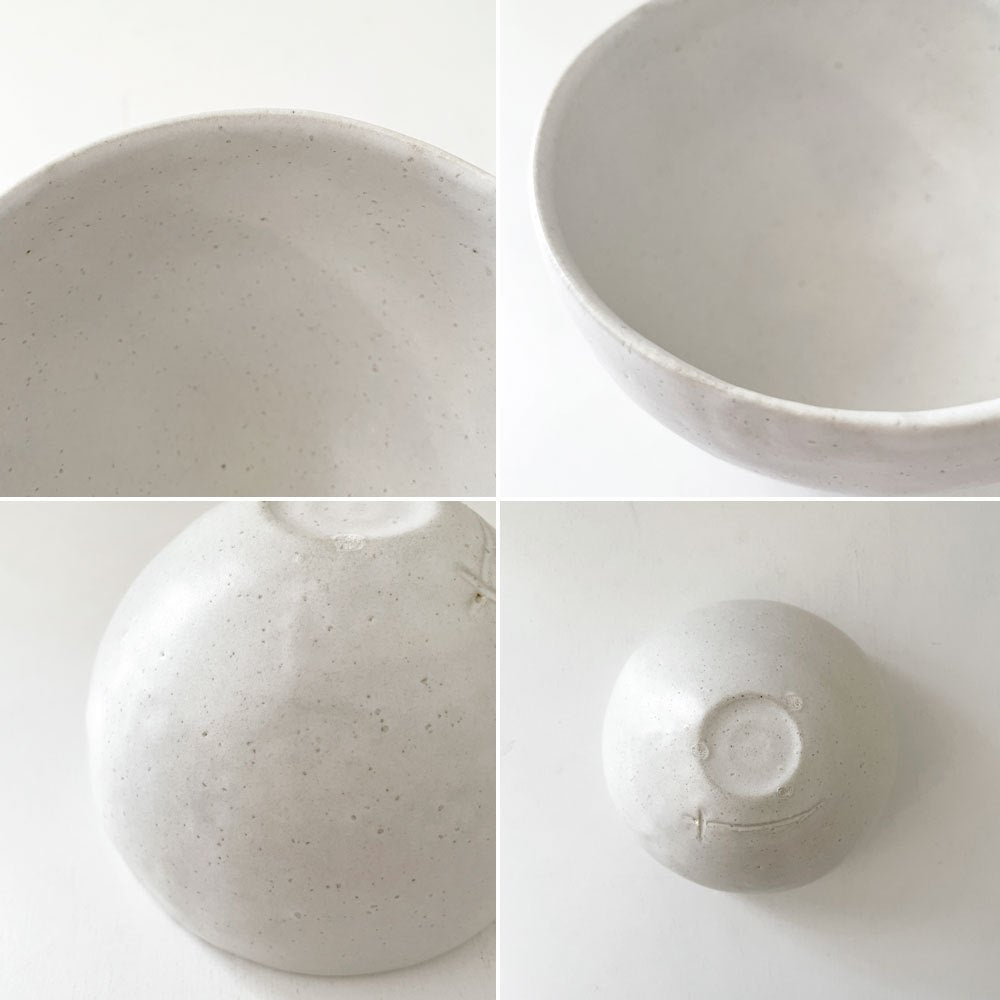村上躍 Yaku Murakami 白釉鉢 碗 ボウル Φ13cm 現代作家 ◎