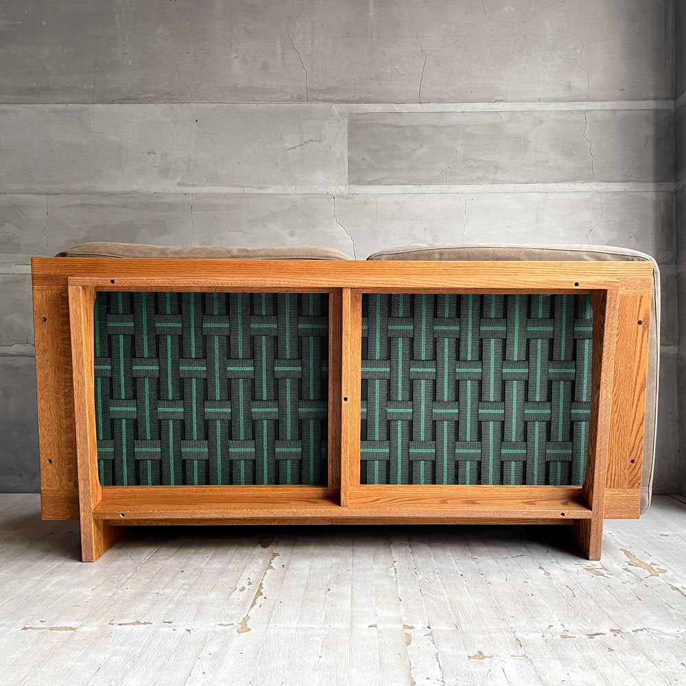 モモナチュラル MOMO Natural クラウドローソファ CLOUD LOW SOFA 2Pソファ 2人掛け オーク材 帆布 ベージュ 参考定価￥154,000- ♪