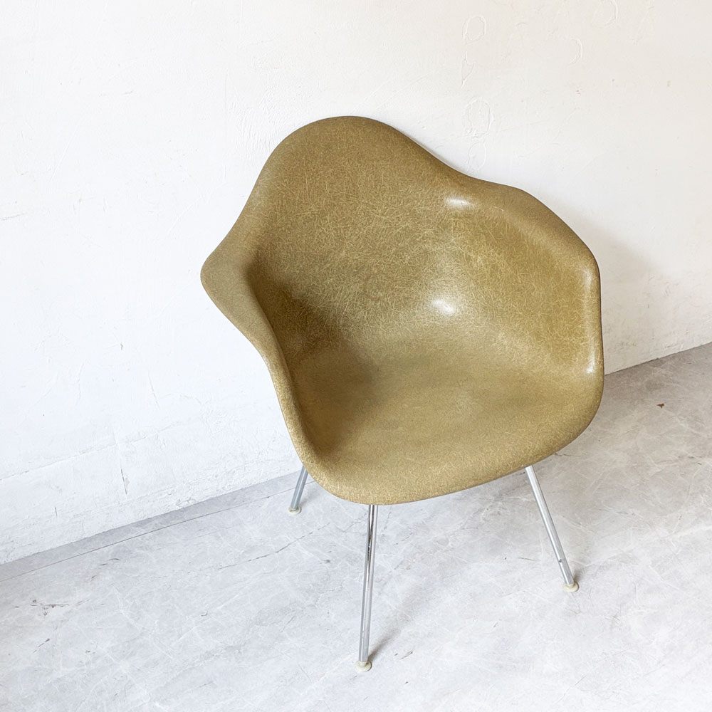 ハーマンミラー Herman Miller アームシェルチェア FRP製 2nd ビンテージ Hベース  C&R イームズ ミッドセンチュリー ★