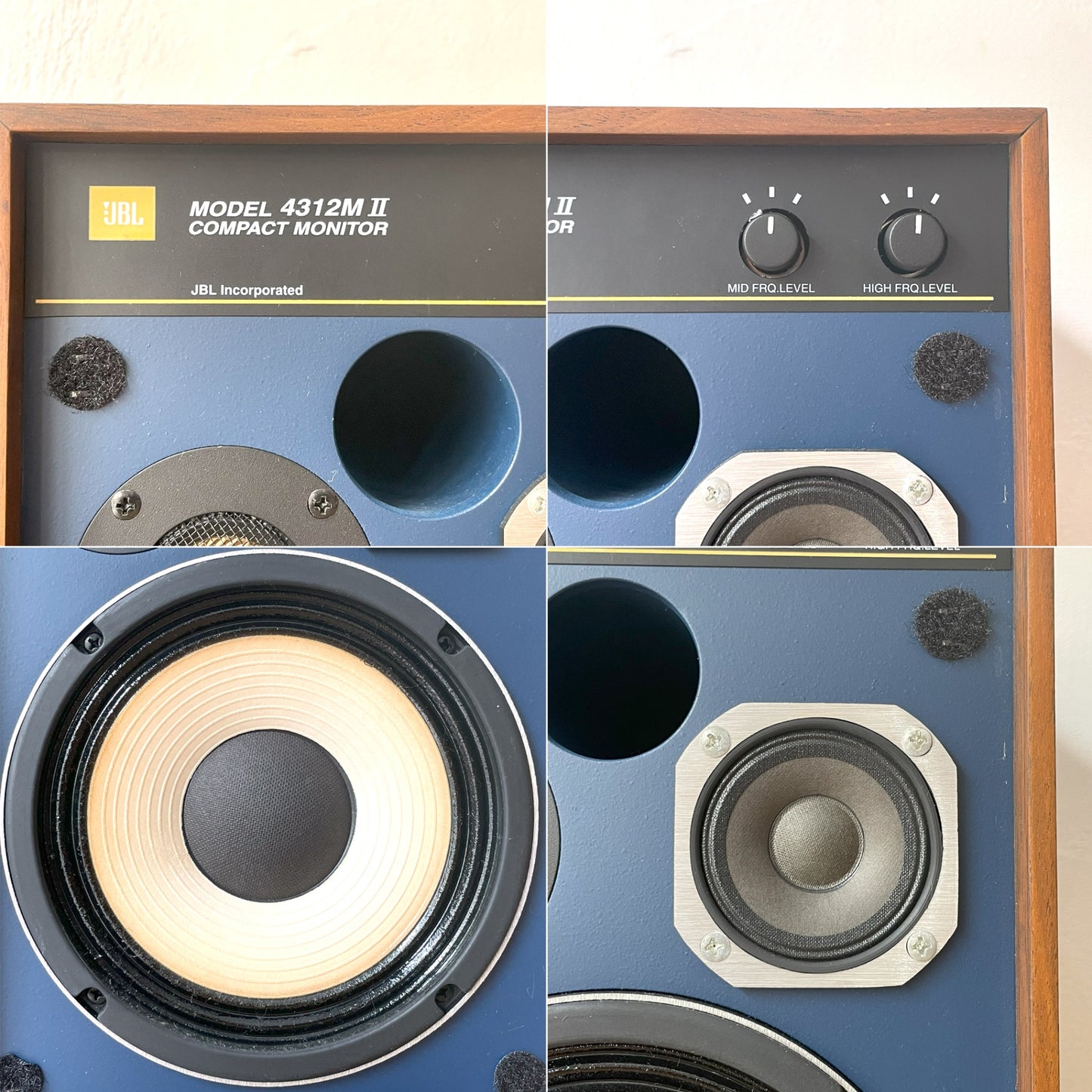 ジェービーエル JBL 4312MⅡWX (4312エムツー) ブックシェルフスピーカー 連番ペア コンパクトモニタースピーカー 美品 ★