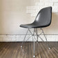 ハーマンミラー Herman Miller サイドシェルチェア モダンファニチャーセールス FRP製 ホワイトシェル ナウガレザー ダークグレー エッフェルベース C&R イームズ ◎