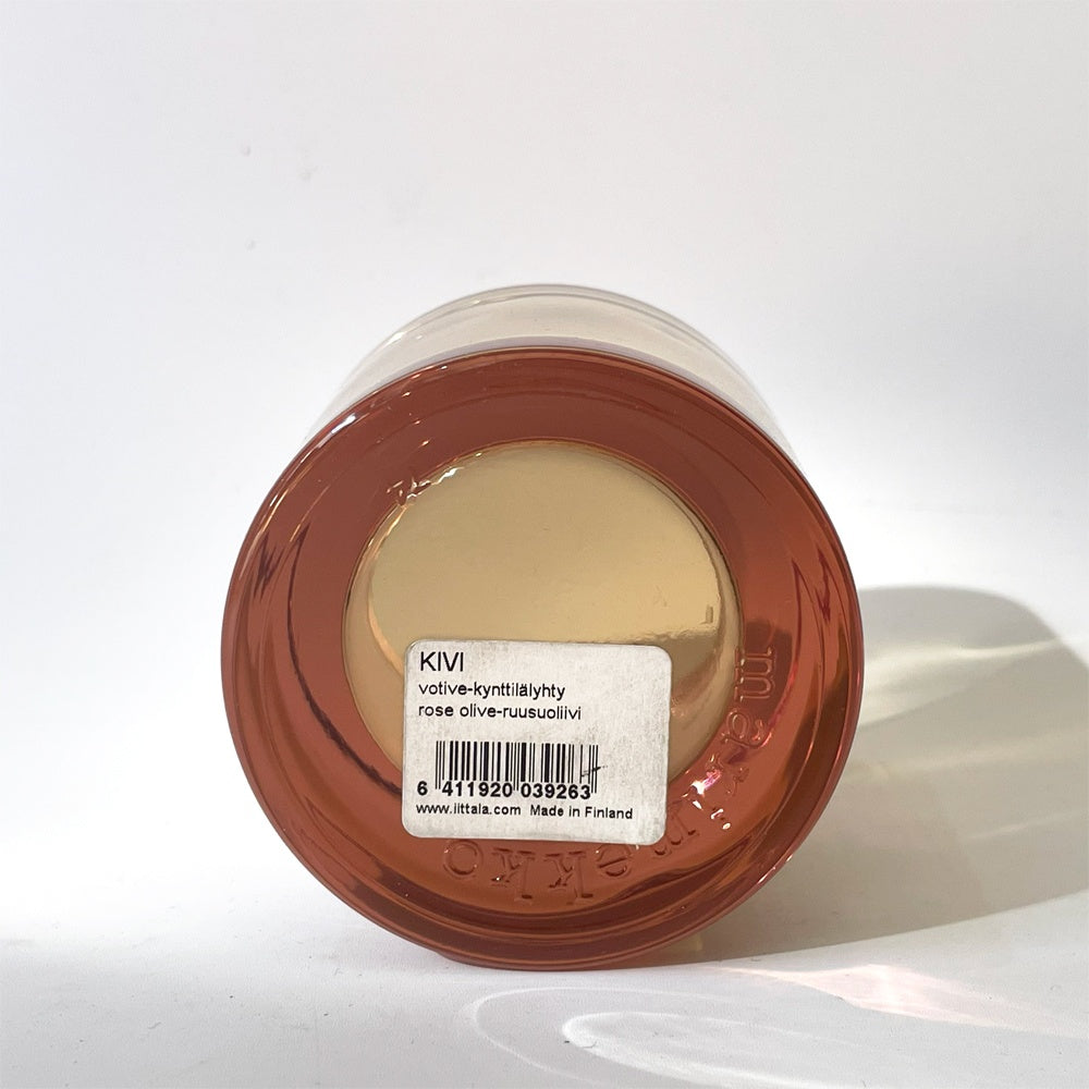 イッタラ iittala マリメッコ marimekko キビ kivi キャンドルホルダー 希少カラー ローズ オリーブ Rose Olive ヘイッキ・オルヴォラ  ★