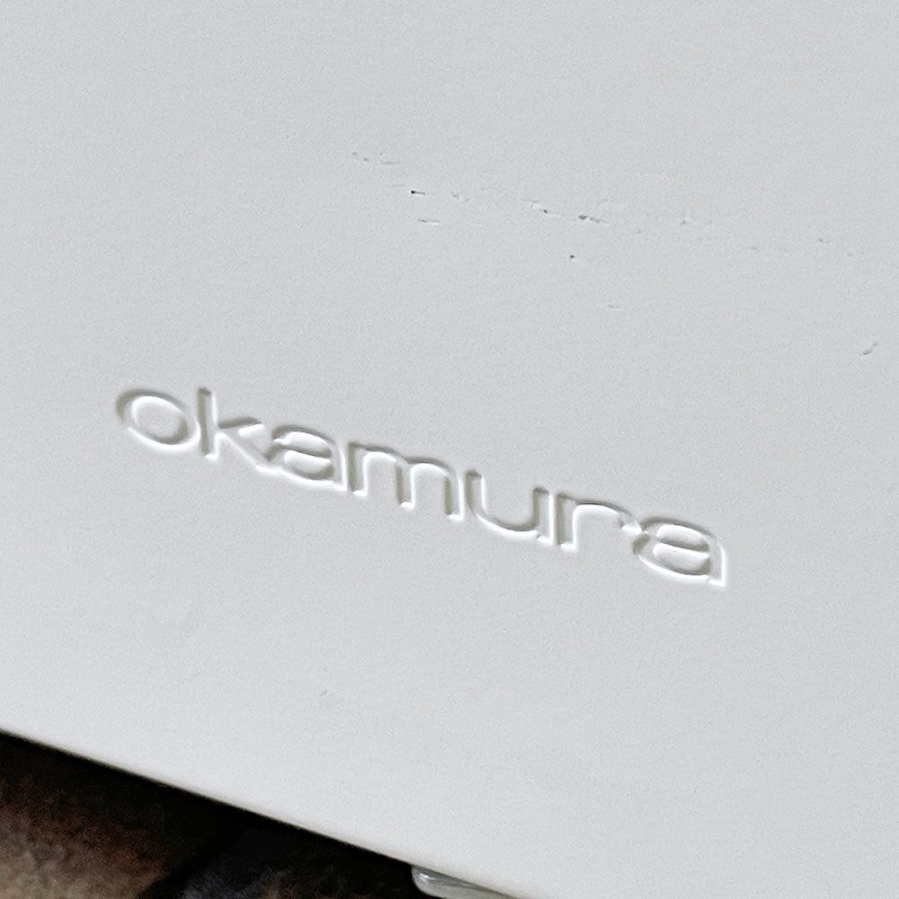 オカムラ okamura デスクキャビネット デスクワゴン 袖机 3段 ホワイト スチール製 フルオープン オールロック ラッチ機能付き オフィス家具 ◇