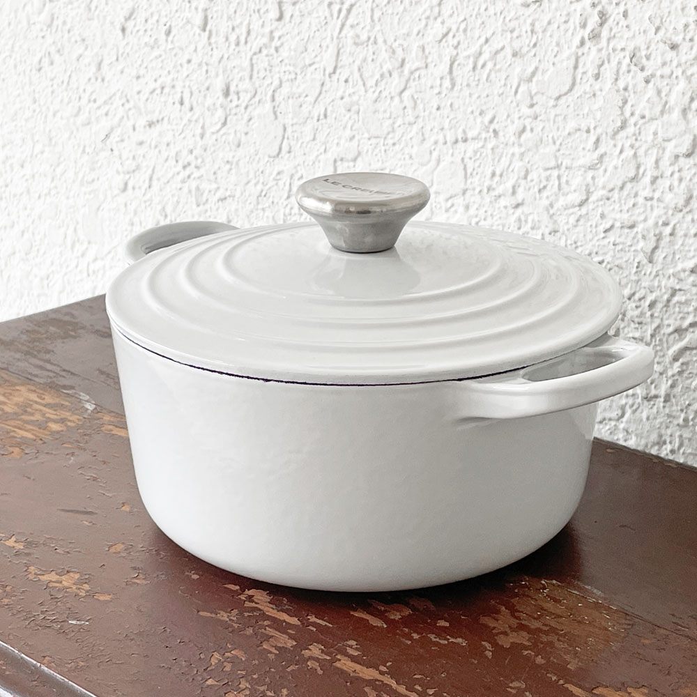 ルクルーゼ LE CREUSET ココットロンド Cocotte ronde 両手鍋 鋳物 ホーロー ベイパー 18cm ◇