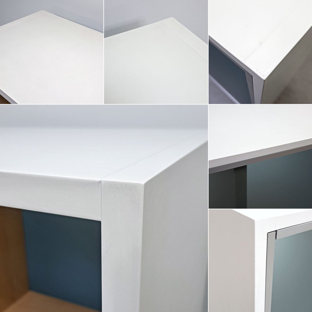 ウィルクハーン Wilkhahn ミナモ Minamo ファイリングシェルフ Filing Shelf オーク材 アルミフレーム アクリルパネル 2ドロワー 2列3段 コクヨ取扱い ●