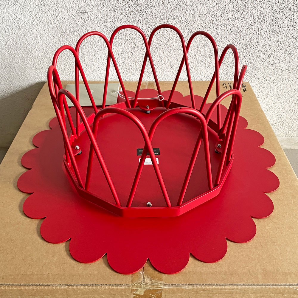 ヴィトラ vitra ジラードフラワーテーブル Flower Table スモール Φ60cm レッド 箱付 アレキサンダー・ジラード ミッドセンチュリー 未使用品 〓
