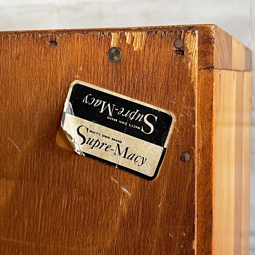メイシーズ Macy’s スプレマシー supre-macy シェルフ キャビネット オープンラック 1950～1960年代 米国 USビンテージ ♪