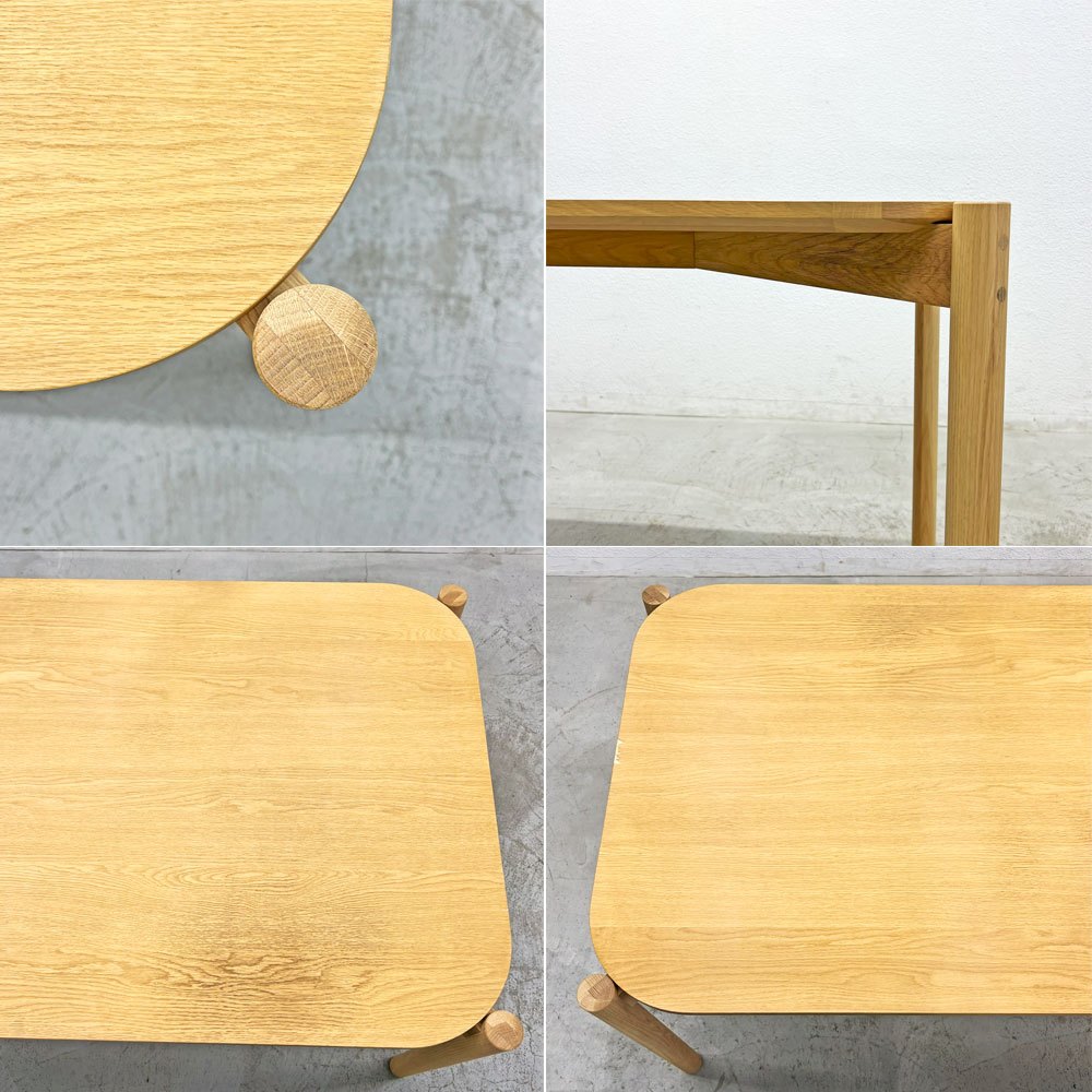 カリモクニュースタンダード Karimoku キャストール ダイニングテーブル CASTOR TABLE 150 国産ナラ材 ピュアオークカラー 定価145,200円 〓