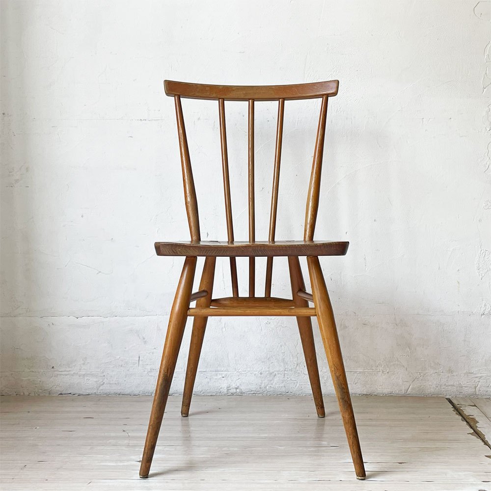 アーコール Ercol スティックバックチェア スピンドルチェア エルム材 UKビンテージ Vintage 英国家具 ★