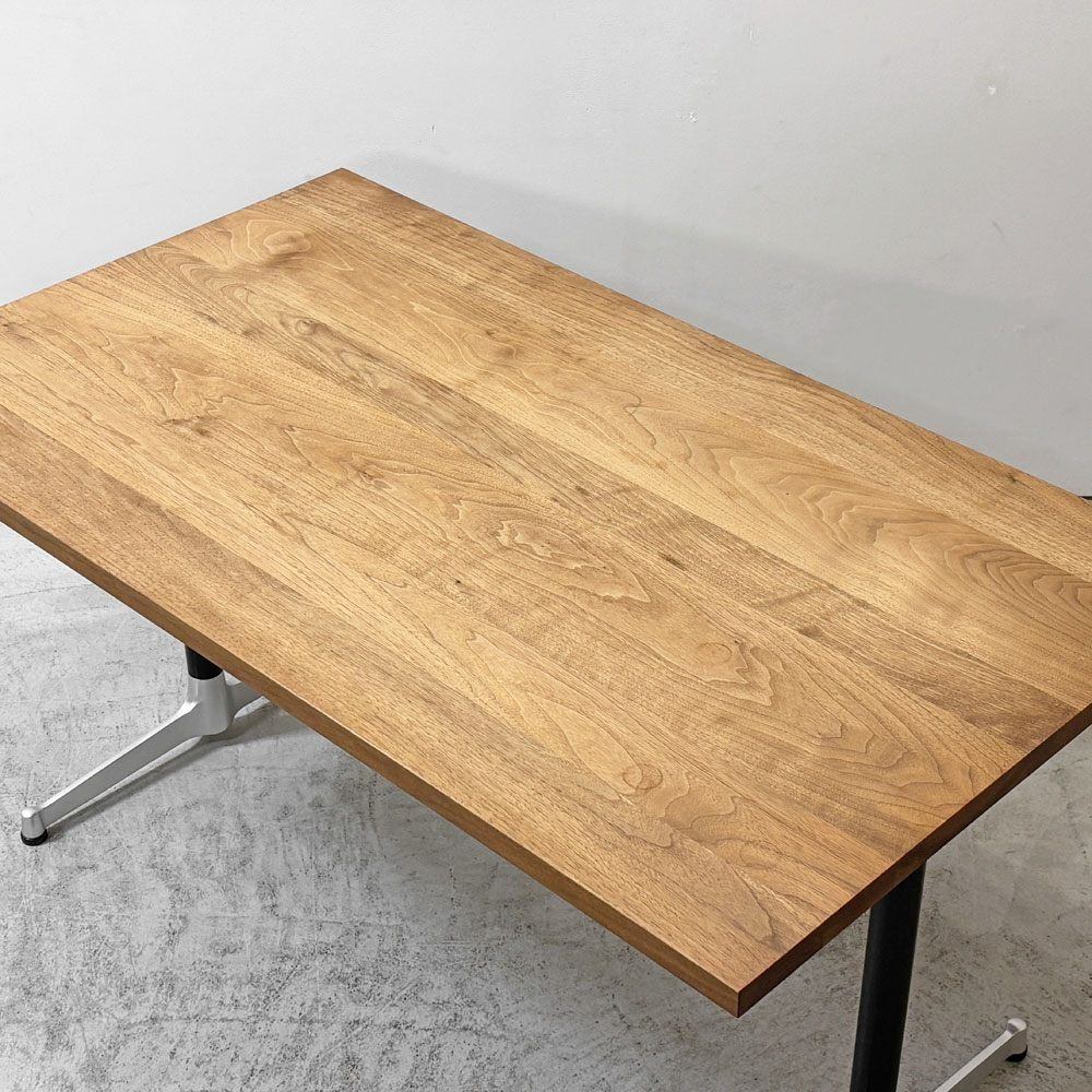 グリニッチ greeniche カフェテーブル Cafe Table ダイニングテーブル ウォールナット無垢材 × スチールレッグ インダストリアル 定価￥120,000- ●
