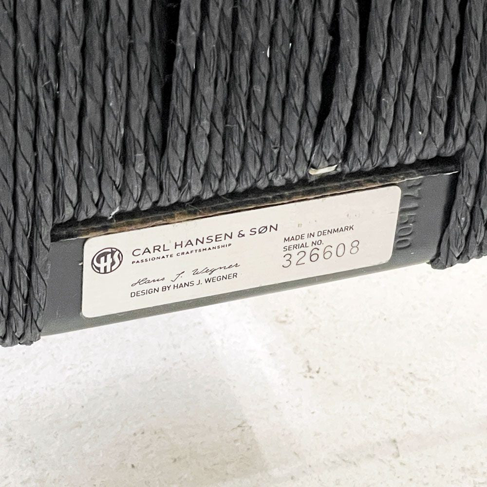 カールハンセン＆サン Carl Hansen & Son CH24 Yチェア ブラックラッカー×ブラックペーパーコード ビーチ材 ハンス・J・ウェグナー デンマーク 北欧家具 B ●
