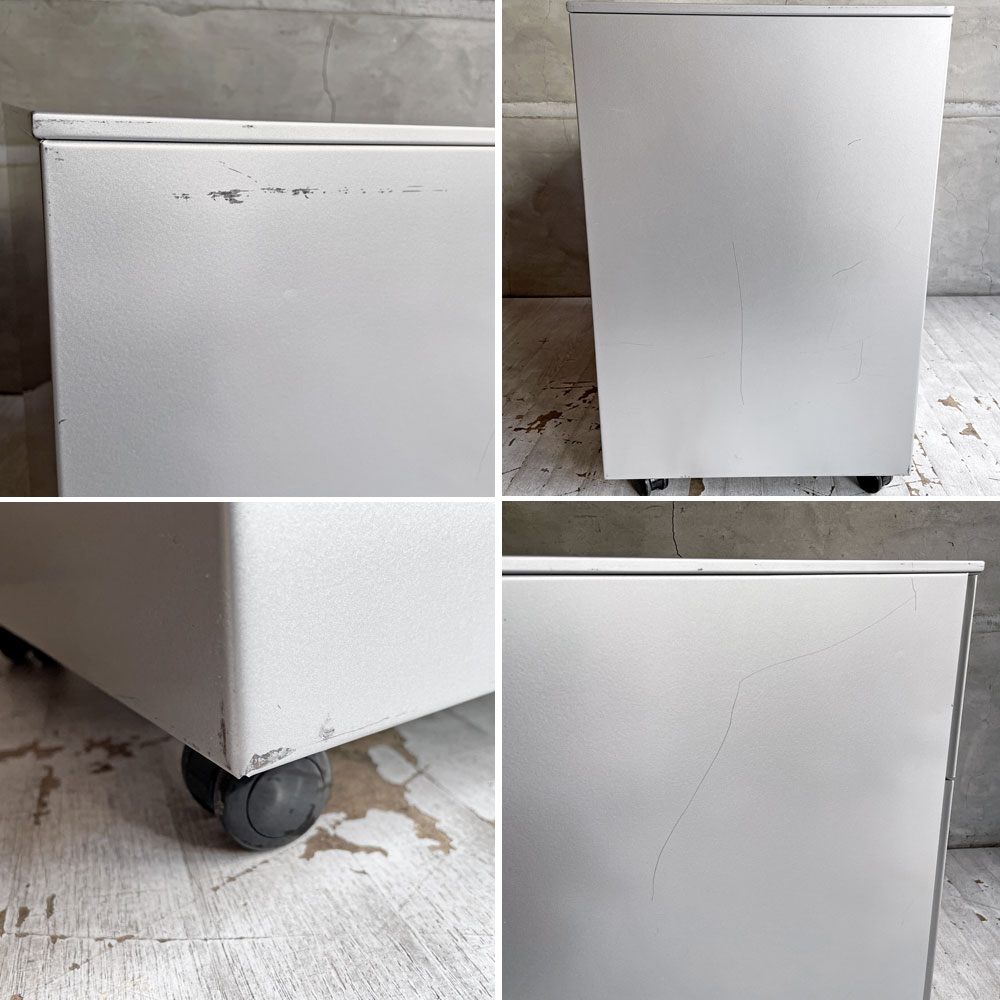 カッシーナ Cassina ixc. AFドロワー AF DRAWER デスクキャビネット ワゴン 鍵付き トレー付属 キャスターロック機能付き イタリア ミニマルデザイン B