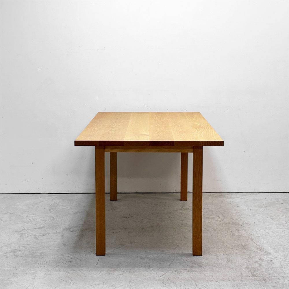 無印良品 MUJI リアルファニチャー REAL FURNITURE ダイニングテーブル オーク材 シンプル ナチュラルテイスト W165cm ●