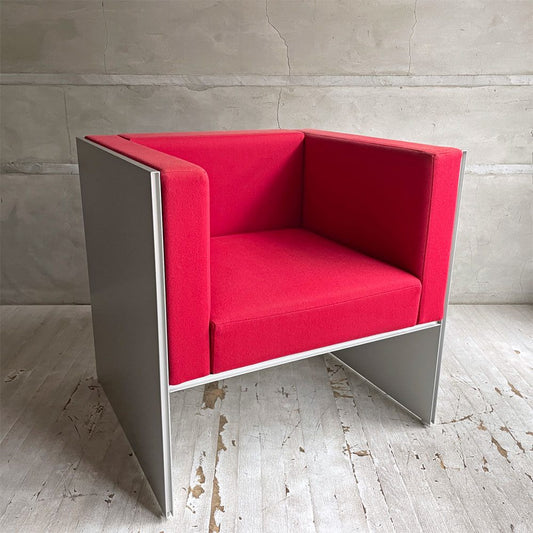 カッシーナイクスシー Cassina ixc. エアーフレーム AIR FRAME 3007 ミッドソファ 1人掛け 1シーター レッド系 デヴィッド・チッパーフィールド 受注生産品 ♪