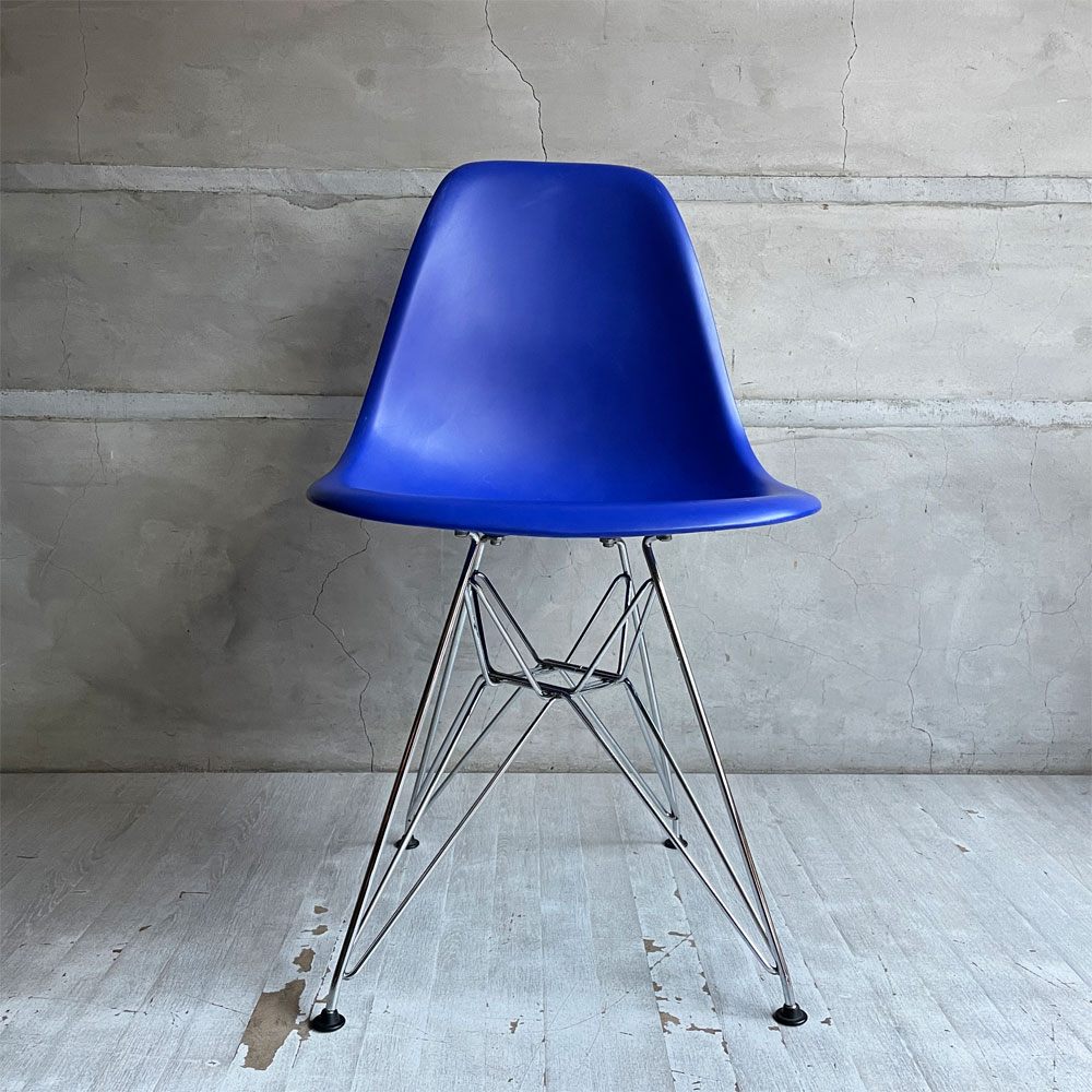 ヴィトラ vitra サイドシェルチェア エッフェルベース ブルー ポリプロピレン イームズ ミッドセンチュリー ♪