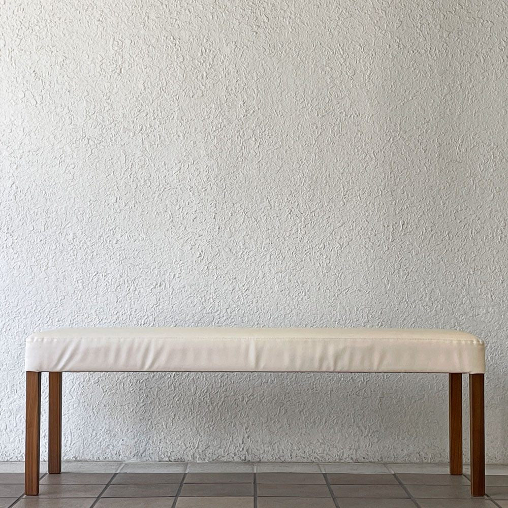カリモク karimoku CU03 ダイニングベンチ W120cm ウォールナット 合成皮革 モダンデザイン ◇
