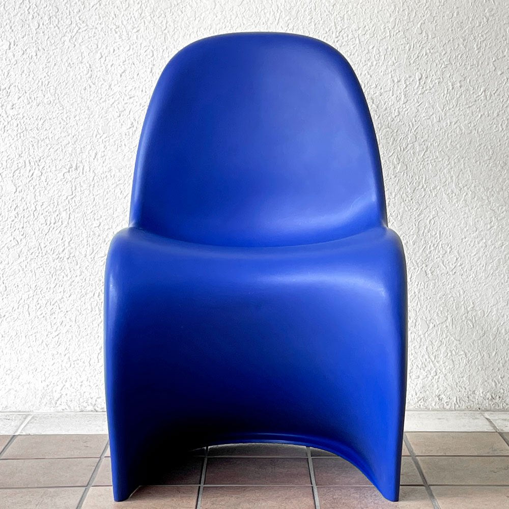ヴィトラ vitra パントンチェア ダイニングチェア スタッキング ブルー ヴェルナー・パントン ミッドセンチュリー 定価58,300円 A ◇