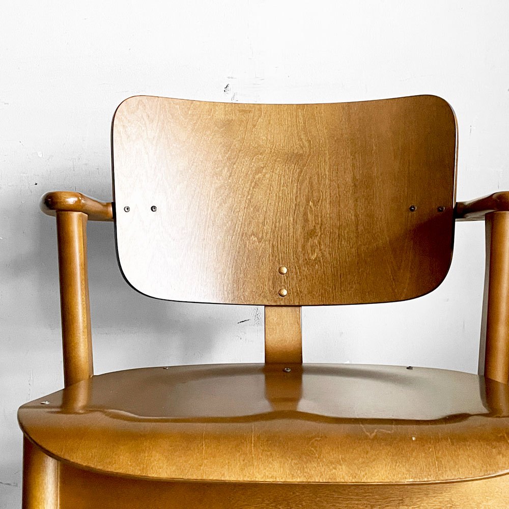 アルテック artek ドムスチェア Domus Chair ダイニングチェア ハーフアーム バーチ材 ウォールナットステイン スコープ SCOPE別注 イルマリ・タピオヴァーラ 北欧 フィンランド 定価￥128,700- ■