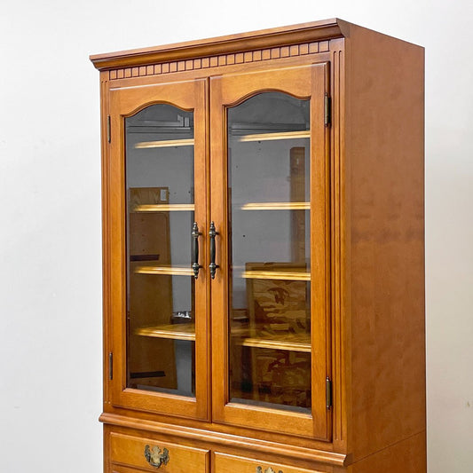 横浜ダニエル Daniel エトランジェ Etranger チャイナキャビネット A-218 食器棚 カップボード ディスプレイボード 樺桜材 ●