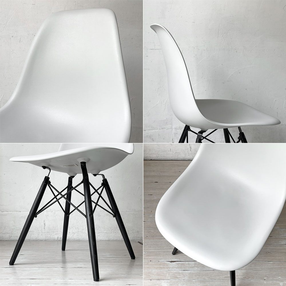 ハーマンミラー HermanMiller サイドシェルチェア アルパイン×エボニー ドゥエルレッグ  ポリプロピレン製 イームズ ミッドセンチュリー B ★