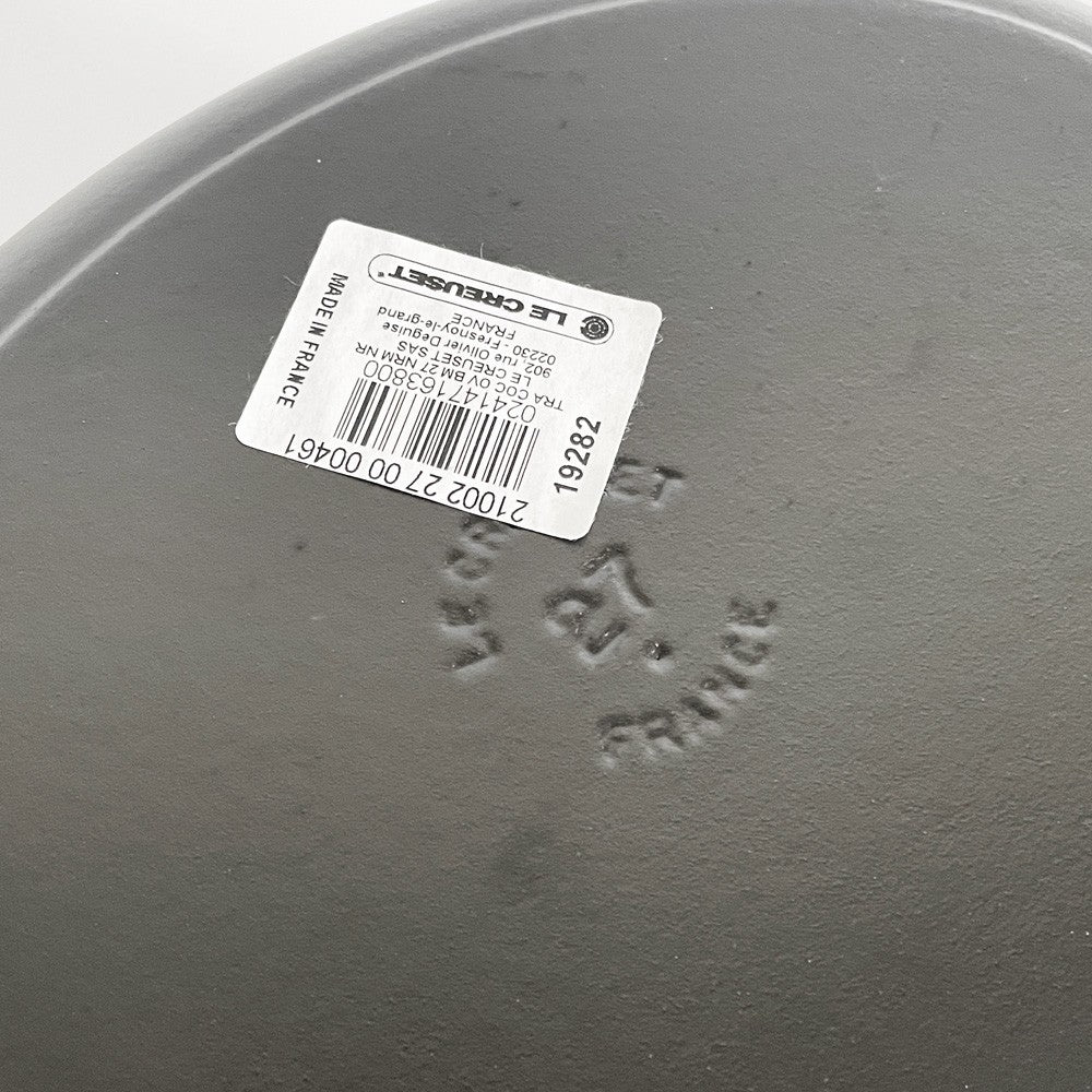 ルクルーゼ LE CREUSET ココットオーバル 両手鍋 33cm マットブラック 鋳物 フランス ■