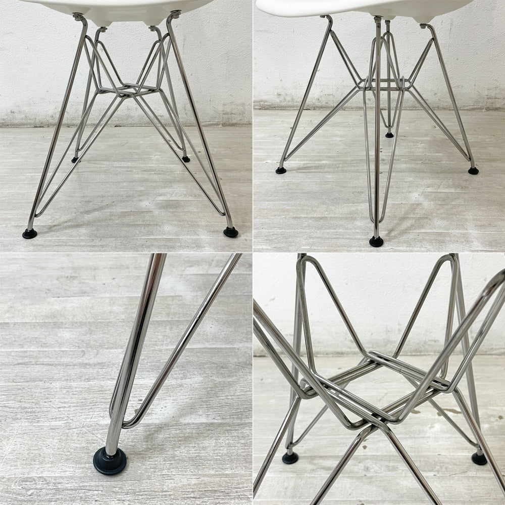 ハーマンミラー Herman Miller サイドシェルチェア ポリプロピレン製 エッフェルベース ホワイト C&R イームズ ミッドセンチュリー A ●