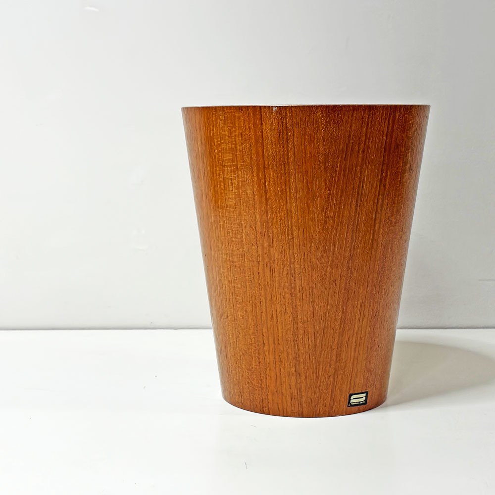 サイトーウッド SAITO WOOD チーク材 ビンテージダストボックス  ゴミ箱 S H28cm ●