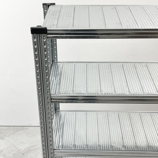 メタルシステム METALSISTEM スーパー123シリーズ スチールシェルフ 5段 W98 D40 H158cm イタリア製 ●