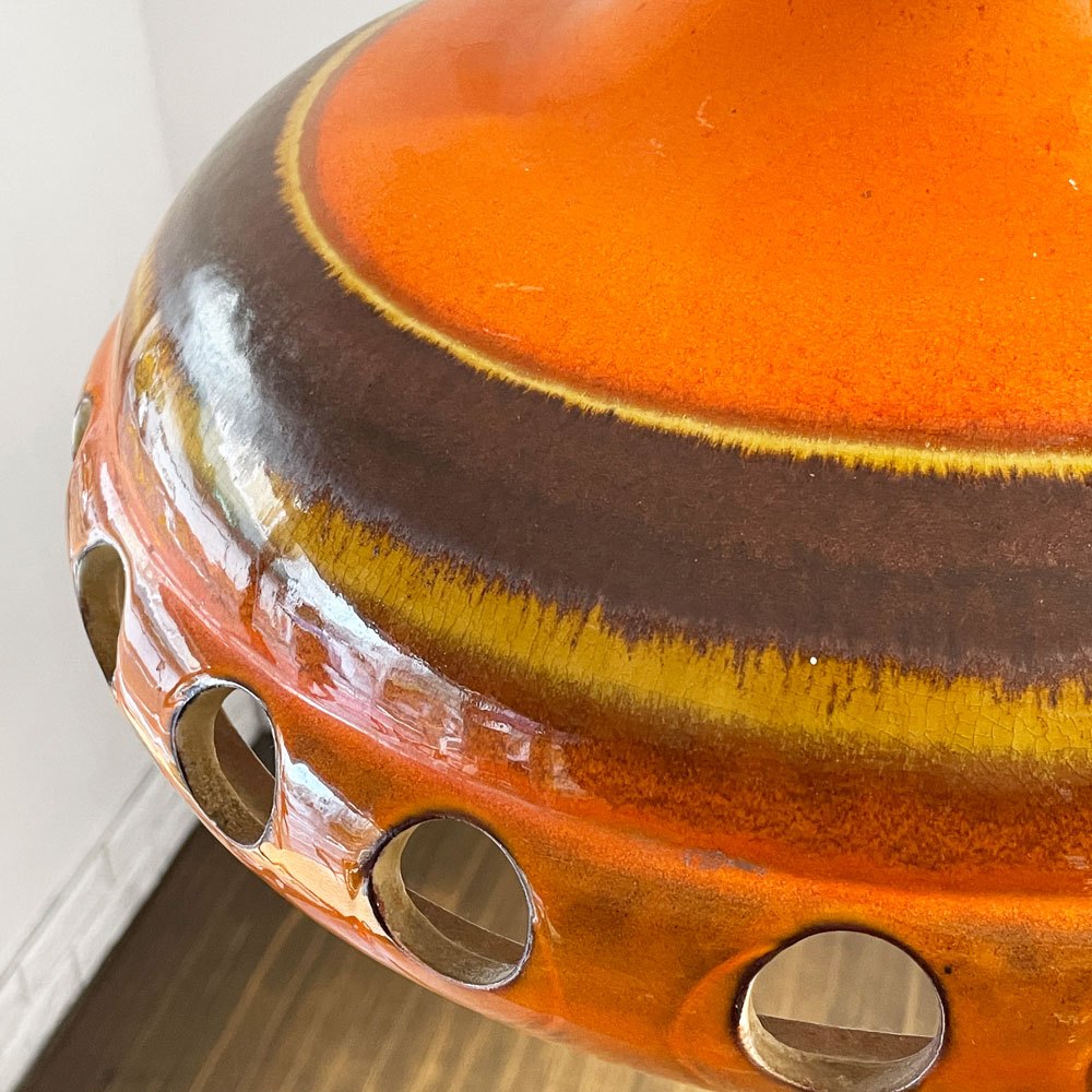 ファットラヴァ Fat lava ペンダントランプ セラミック 照明 陶器 西ドイツ ビンテージ 希少◎