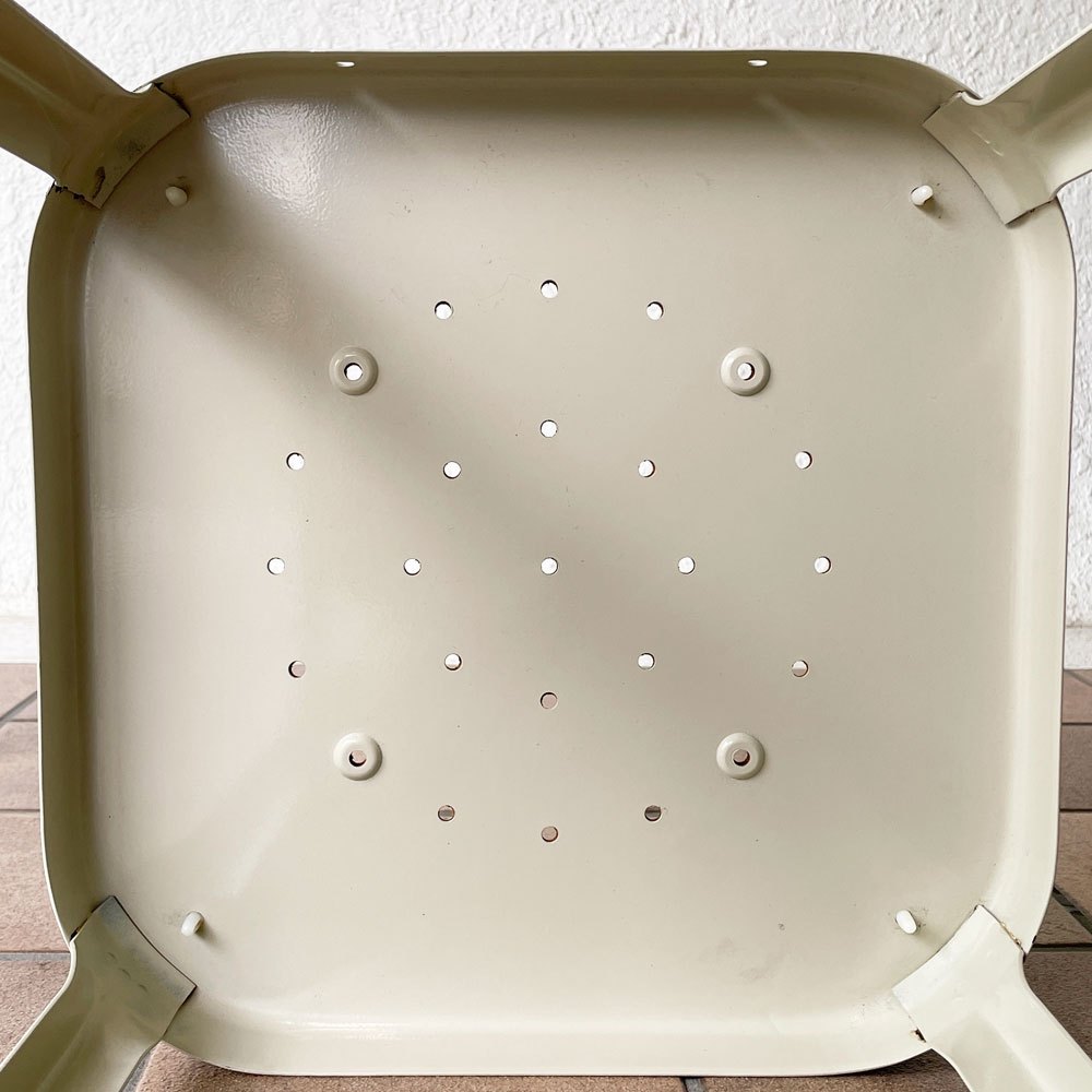 リオン LYON ファクトリー スツール FACTORY STOOL Lサイズ Putty White プレスウッドシート パシフィックファニチャーサービス P.F.S取扱 D ◇