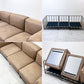 ジャーナルスタンダードファニチャー j.s.F ラバルセクショナルソファ LAVAL SECTIONAL SOFA 3Pソファ スチール レザー調ファブリック 工業系 ●