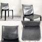 カッシーナ Cassina キャブチェア 412 CAB CHAIR アームレス 本革 ブラック マリオ・ベリーニ MoMA イタリアンモダン A ■