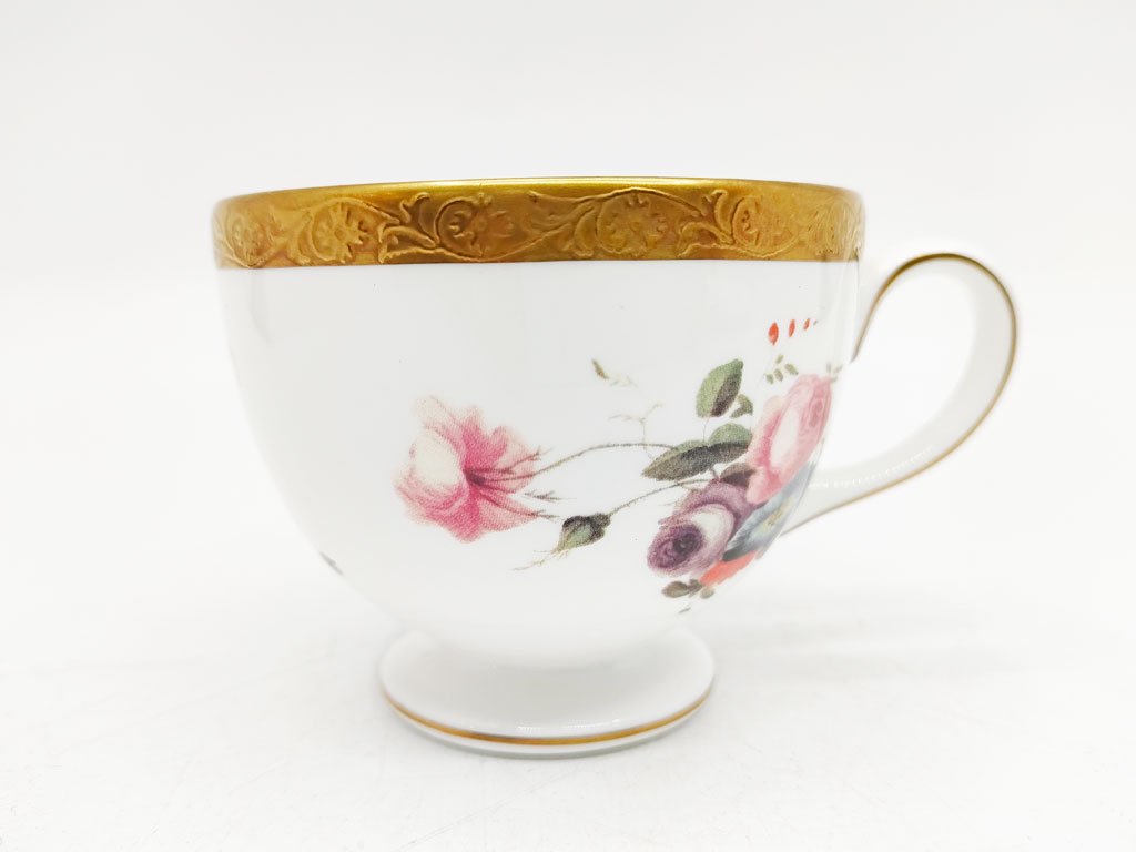 ウェッジウッド WEDGWOOD フローラルゴールド FLORAL GOLD カップ＆ソーサー 英国 B ●