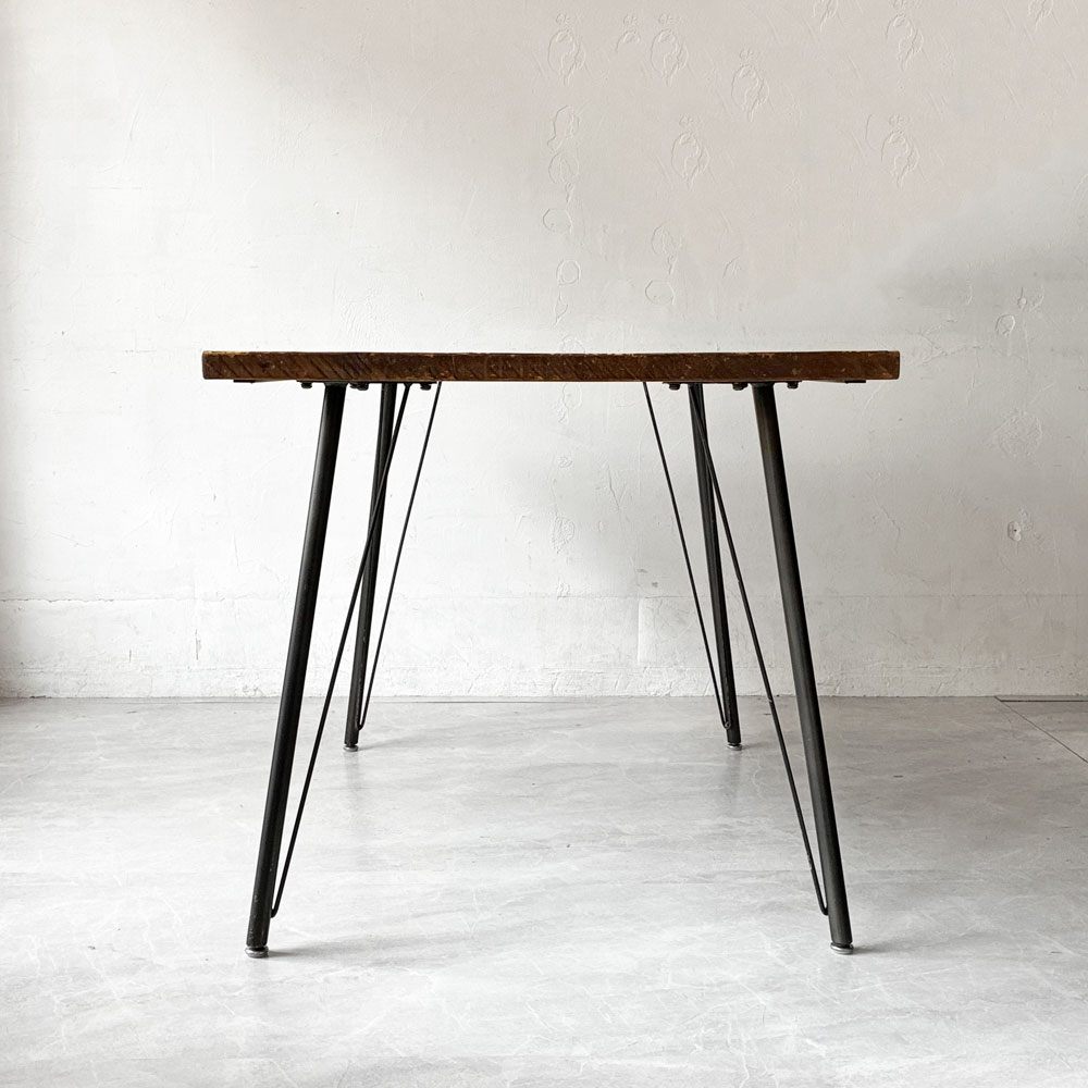 ノットアンティークス knot antiques クラッシュゲート CRASH GATE フランク3 FRANKⅢ ダイニングテーブル 作業台 W100 パイン材 無垢集成材 インダストリアル 関家具 ★