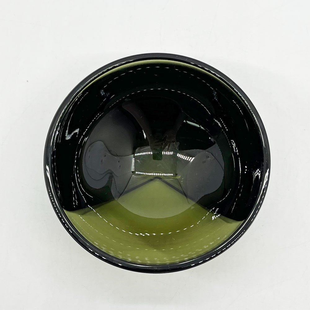 イッタラ iittala クル Kuru ガラスボウル 小物入れ Φ12cm モスグリーン フィリップ・マルイン フィンランド 北欧雑貨 ●