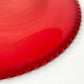 【29B】辻和美 Kazumi Tsuji レッド red ガラスプレート Φ15.5cm 個展作品 2016年 ファクトリーズーマー factory zoomer 現代作家 ◎