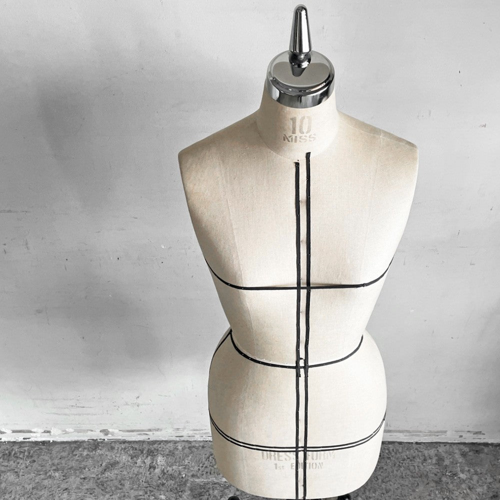 大洋工芸 ドレスフォーム Dress Form レディース ドレーピング トルソーボディ サイズ10 キャスター付 マネキン 洋裁 立体裁断 ■