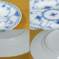 ロイヤルコペンハーゲン ROYAL COPENHAGEN ブルーフルーテッド ハーフレース プレート 17cm 北欧食器 B ◎