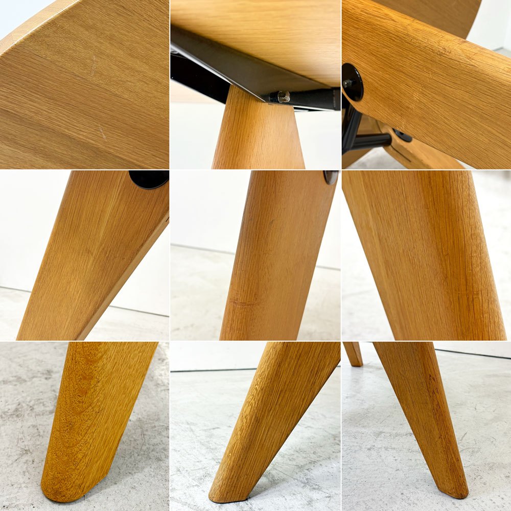 ヴィトラ vitra ゲリドン Gueridon ダイニングテーブル ラウンド ナチュラルオーク 無垢材 Φ105cm ジャン・プルーヴェ 定価399,300円 ●
