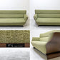 冨士ファニチア FUJI FURNITURE タピオTapio 3シーターソファ オーク材×ファブリック ライトグリーン系 ナチュラルモダン ●
