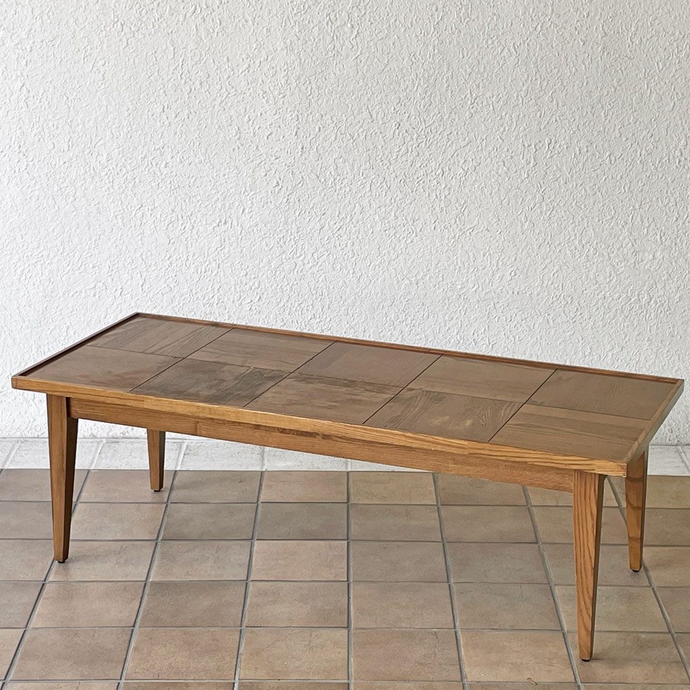 ジャーナルスタンダードファニチャー journal standard Furniture バワリー コーヒーテーブル BOWERY COFFEE TABLE 寄木 インダストリアルデザイン ◇