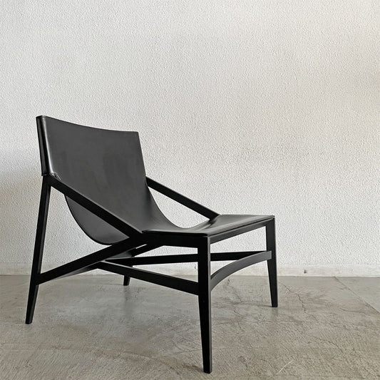 カッシーナ Cassina グランドツアー Grand Tour ピロッタ 470 PILOTTA ラウンジチェア レザーシート ブラック ロドルフォ・ドルドーニ 参考価格33万円 廃番 A 〓