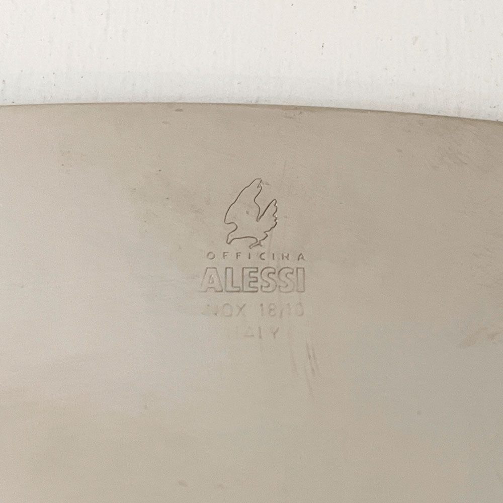 アレッシィ ALESSI フォワ Foix ラウンドトレイ Φ44cm ステンレス製 リュイス・クロテート Lluis Clotet イタリア 参考価格￥22,535- ◎